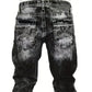 👖 50% RABATT 🔥 | Herr Stretchjeans – Raka Ben, Vintage-tvättad & Hip-hop Stil