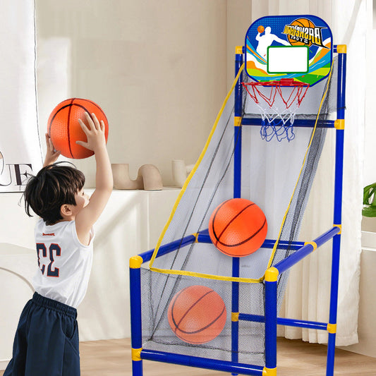 🏀 Inomhusbasket-arkadspel för barn – automatisk bollretur & stabil konstruktion – perfekt för aktiv lek & koordination – komplett set med boll & pump 🧒🎯