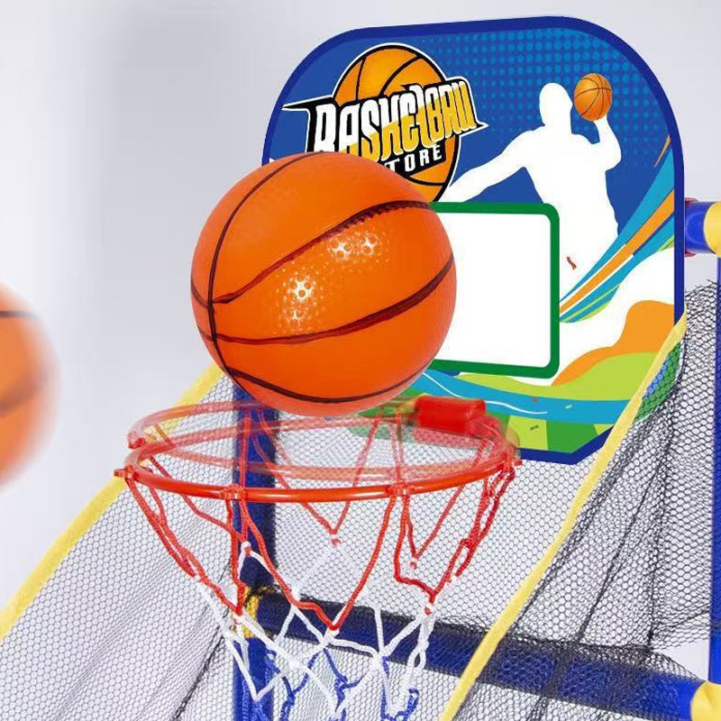 🏀 Inomhusbasket-arkadspel för barn – automatisk bollretur & stabil konstruktion – perfekt för aktiv lek & koordination – komplett set med boll & pump 🧒🎯