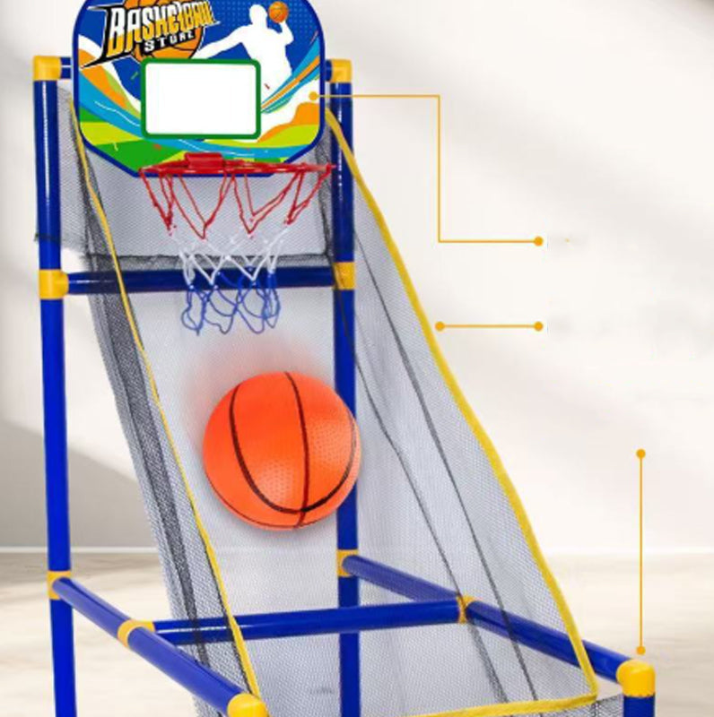 🏀 Inomhusbasket-arkadspel för barn – automatisk bollretur & stabil konstruktion – perfekt för aktiv lek & koordination – komplett set med boll & pump 🧒🎯