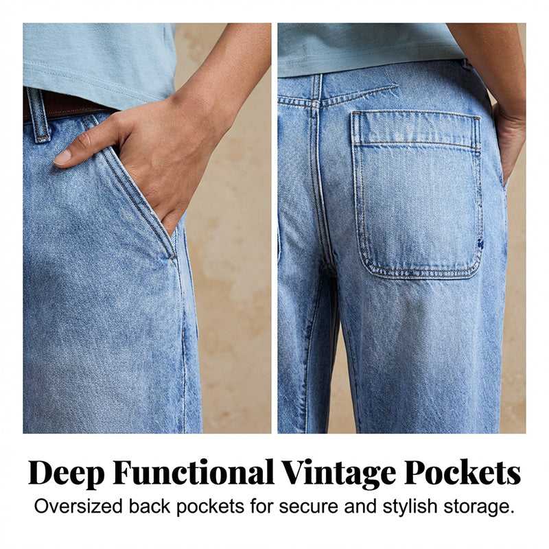👖 50% RABATT NU! 🌟 Dam high waist vida jeansshorts – Benlängande & vintage tvätt – Casual croppade byxor – perfekta för sommar, strand eller en ledig dag 👒