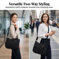 Canvasväska med flera fickor 🎒 Lätt och slitstark, justerbar axelrem, kan bäras som axelväska eller crossbody-väska 👜