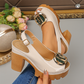 👡 50% RABATT! ✨ Elegant Peep-Toe Spänne Hälade Sandaler – Stilren Design, Bekväm Klack 🌸