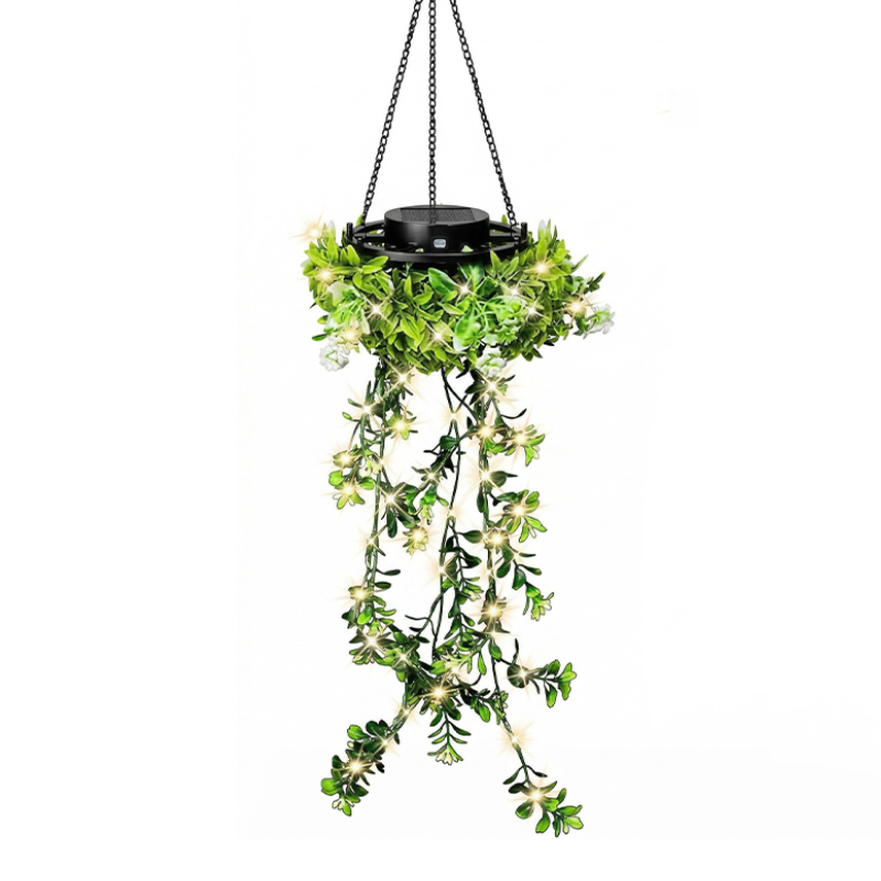 🔥40 % rabatt så länge lagret räcker!🎉Solcellsdriven hängande lampa i milangräs