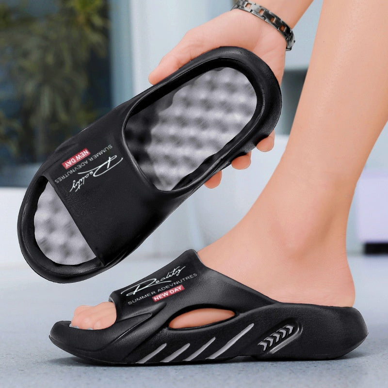 ☁️ 50% RABATT NU! 👟 Halksäkra tjocksulade cloud tofflor för män – Memoryskumdämpning, fotvalvsstöd & bekväm påtagning – perfekt för hemmet ✨