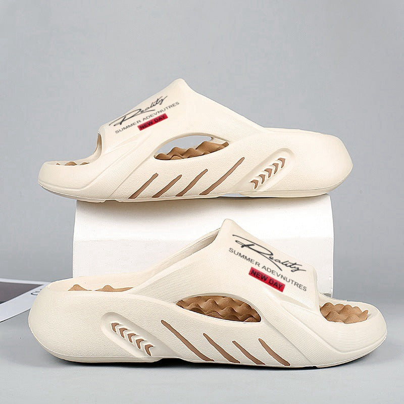 ☁️ 50% RABATT NU! 👟 Halksäkra tjocksulade cloud tofflor för män – Memoryskumdämpning, fotvalvsstöd & bekväm påtagning – perfekt för hemmet ✨