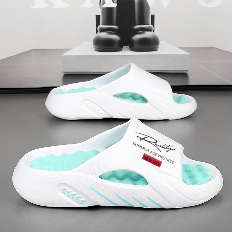 ☁️ 50% RABATT NU! 👟 Halksäkra tjocksulade cloud tofflor för män – Memoryskumdämpning, fotvalvsstöd & bekväm påtagning – perfekt för hemmet ✨