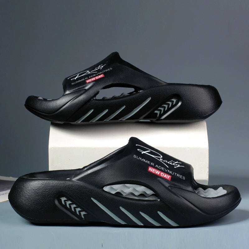 ☁️ 50% RABATT NU! 👟 Halksäkra tjocksulade cloud tofflor för män – Memoryskumdämpning, fotvalvsstöd & bekväm påtagning – perfekt för hemmet ✨