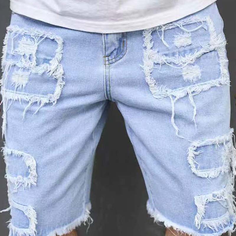 🩳 50% RABATT NU!🔥 Herr Rivna Jeansshorts – Djärv Street Style & Sommarkomfort – Distressed Denim Shorts 🛹