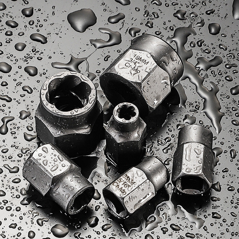 🔩 50% RABATT NU! 🛠️ Skadad Skruv- och Bultutdragarsats – Krommolybdenstål, Spiralflöjt & 3/8" Drivning – Tar Bort Rundskurna, Rostade & Avbrutna Bultar ✨