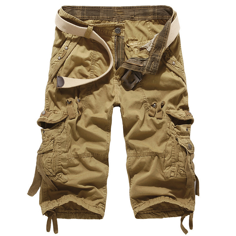 🩳 50% RABATT NU! 👖 Men's Multi-Pocket Cargo Shorts – Relaxad Passform, Andningsbar Bomullsblandning & Robust Konstruktion För Utomhus & Vardag 💪