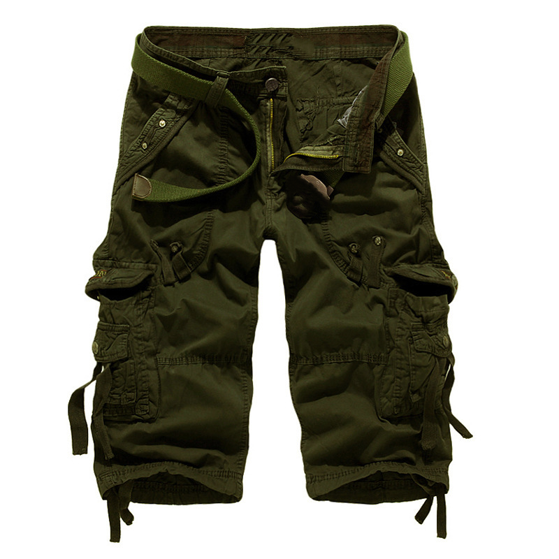 🩳 50% RABATT NU! 👖 Men's Multi-Pocket Cargo Shorts – Relaxad Passform, Andningsbar Bomullsblandning & Robust Konstruktion För Utomhus & Vardag 💪