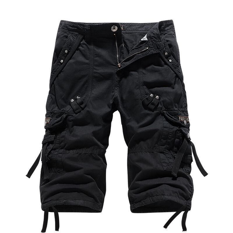 🩳 50% RABATT NU! 👖 Men's Multi-Pocket Cargo Shorts – Relaxad Passform, Andningsbar Bomullsblandning & Robust Konstruktion För Utomhus & Vardag 💪