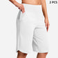 🏃‍♀️ 50% RABATT NU! Damernas högmidjade yogashorts med fickor – mjuka, flexibla & praktiska – perfekta för yoga, löpning & vardag 🧘‍♀️✨