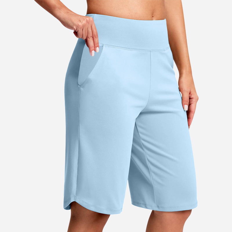 🏃‍♀️ 50% RABATT NU! Damernas högmidjade yogashorts med fickor – mjuka, flexibla & praktiska – perfekta för yoga, löpning & vardag 🧘‍♀️✨