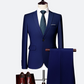 🤵 50% RABATT NU! 💼 Herr Tvådelad Kostym i Modern Passform – Andningsbar, Skrynkelfri & Professionell Stil ✨