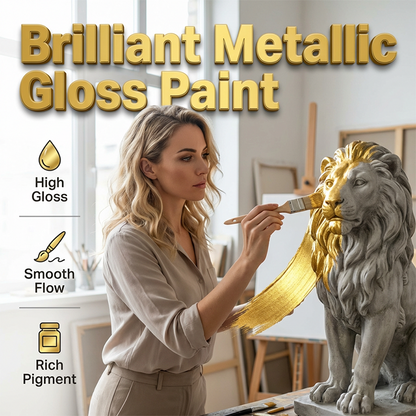 ✨ LIMITED DEAL: 50% RABATT 💥 Vattenbaserad guldfärg för alla ytor 🎨 väderbeständig, slitstark & hög täckning 💫