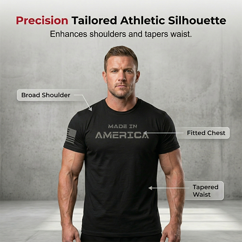 👕 50% RABATT! 🔥 Athletic Fit Crew Neck T-shirt för Män – Andningsbar Bomull, Perfekt Stretch & Ideal För Gymmet Eller Vardagsbruk 💪