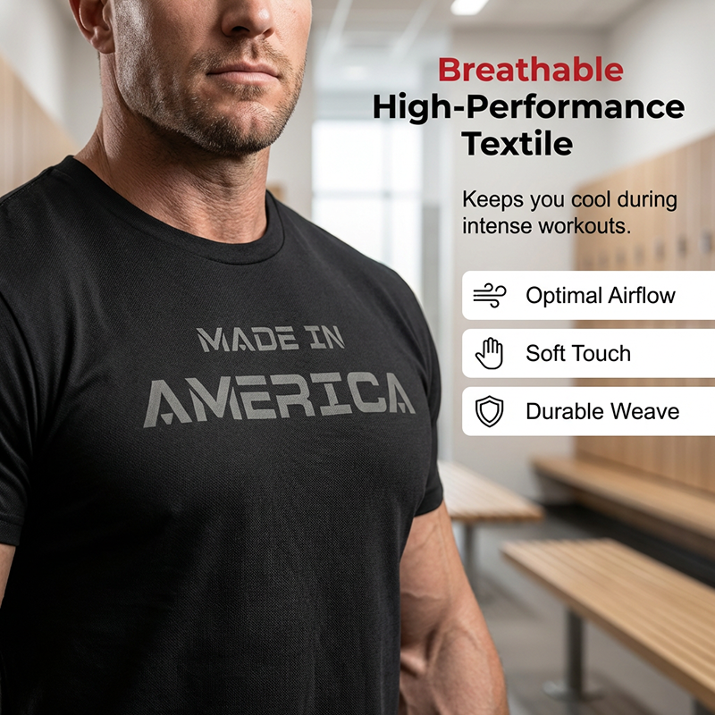 👕 50% RABATT! 🔥 Athletic Fit Crew Neck T-shirt för Män – Andningsbar Bomull, Perfekt Stretch & Ideal För Gymmet Eller Vardagsbruk 💪