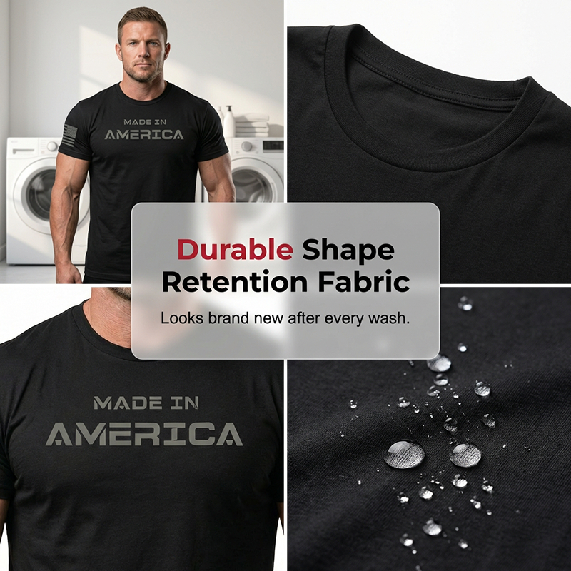 👕 50% RABATT! 🔥 Athletic Fit Crew Neck T-shirt för Män – Andningsbar Bomull, Perfekt Stretch & Ideal För Gymmet Eller Vardagsbruk 💪