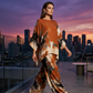 💞Abstract Print Flowy Wide Leg Pants and Top Set