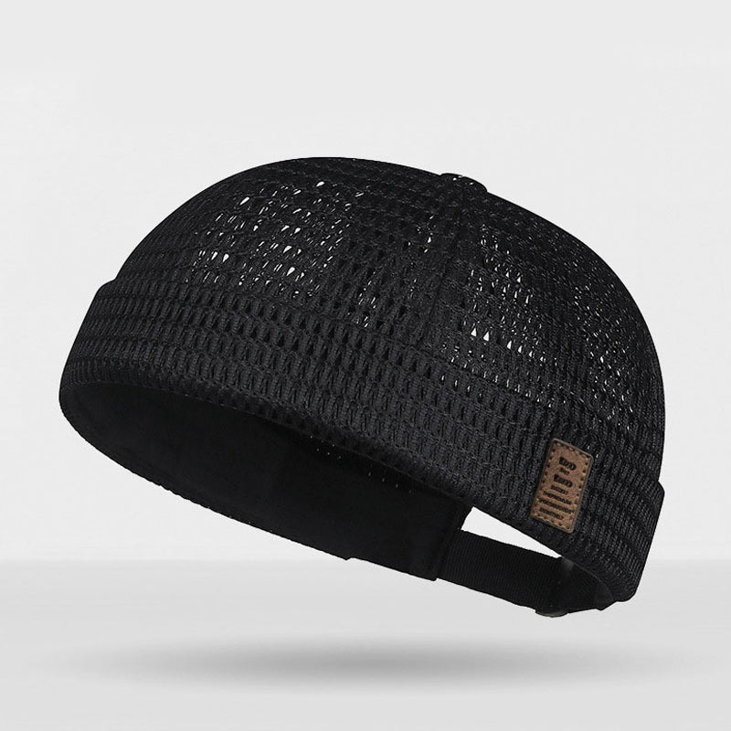 🧢 40% RABATT NU!Köp 1 Få 1 gratis🌬️ Lättvikt Andningsbar Mesh Brimless Cap – Retro Docker Style, Justerbar & Ultralätt – Sval Komfort ✨