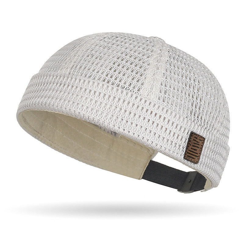 🧢 40% RABATT NU!Köp 1 Få 1 gratis🌬️ Lättvikt Andningsbar Mesh Brimless Cap – Retro Docker Style, Justerbar & Ultralätt – Sval Komfort ✨