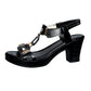 👡 50% RABATT NU! ✨ Kvinnors Klack T-Rem Sandaler – Elastisk Rem, Dämpad Plattform & Metallic T-Rem För Komfort Från Dag Till Kväll 💃