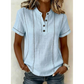 👚 50% RABATT! 🌸 Avslappnad Damtopp med Kort Ärm – Lätt Tyg, Ledig Passform & Perfekt För En Avslappnad Sommarkänsla ☀️