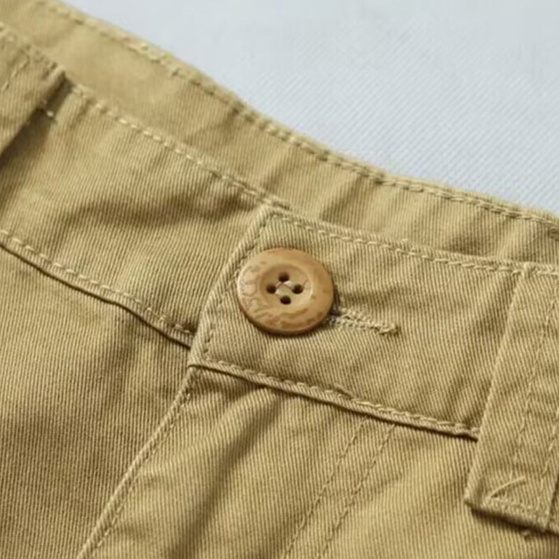 👖 50% RABATT NU! 🌲 Herrarnas Klassiska Multi-Fickade Cargo Byxor – Bomullsblandning & Utility Passform – Slitstarka & Mångsidiga 🛠️