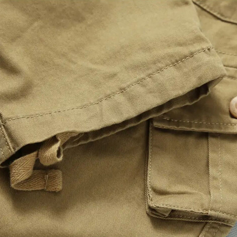👖 50% RABATT NU! 🌲 Herrarnas Klassiska Multi-Fickade Cargo Byxor – Bomullsblandning & Utility Passform – Slitstarka & Mångsidiga 🛠️