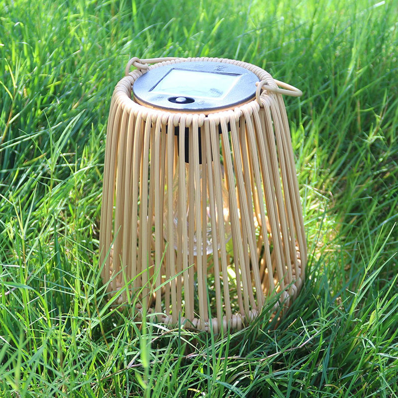 🔥🎁Nyhet 50 % RABATT🔥🏮 Handvävd Bambulykta med Solcell |Uteplats, Trädgård & Camping ✨