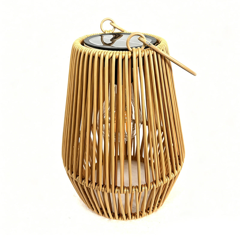 🔥🎁Nyhet 50 % RABATT🔥🏮 Handvävd Bambulykta med Solcell |Uteplats, Trädgård & Camping ✨