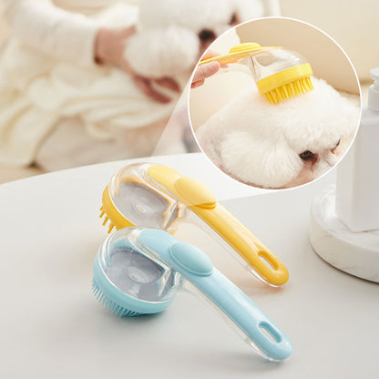 🔥Köp 1，få 1 gratis 🧼Husdjur badborste med långt handtag och schampo doserare🐾