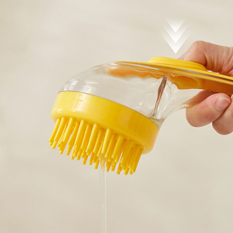 🔥Köp 1，få 1 gratis 🧼Husdjur badborste med långt handtag och schampo doserare🐾