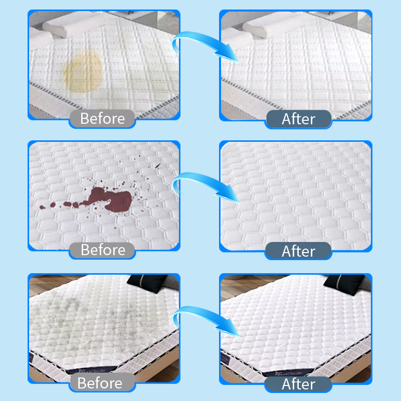 🛏️ 50% RABATT NU!✨ Kraftfull Madrassrengörare mot Gula Fläckar – Vattenlös Djuprengöringsskum 🧼