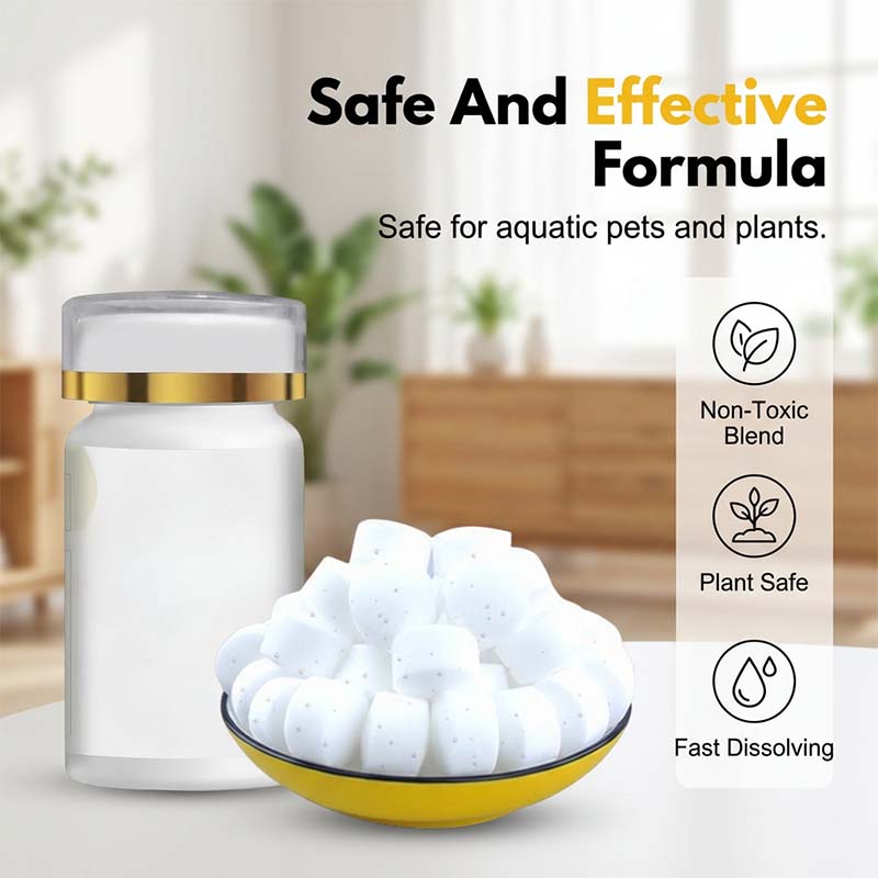 🐟 50% RABATT NU! 💧 Borttagare av Grönt Vatten & Mossa – Snabbverkande Algtabletter – Säkert för Fiskar & Klarhet 🌿