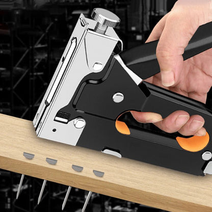 🛠️ 3-i-1-spikpistol ✅ Justerbar effekt och 600 spikar ingår | Snabba DIY-reparationer i trä 🔥 -50 % ENDAST I DAG