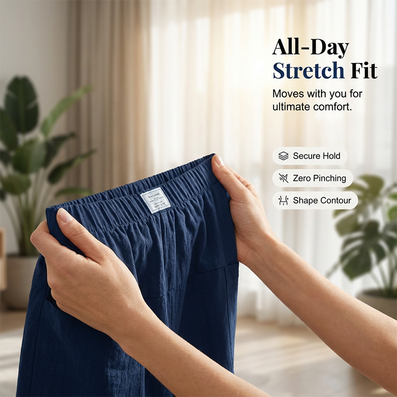 🔥🎁 50 % rabatt på nya varor 🔥 Skjortklänning för damer, med elastisk midja
