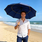 🔥50 % RABATT!🔥 Robust, vindfast og kompakt paraply