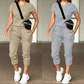 👚 50% RABATT NU!🌿 Bekvämt Tracksuit för Damer – Tvådelat Set med Fickor & Justerbar Dragsko – Andningsbart Polyester Loungewear i 8 Färger 🏃‍♀️