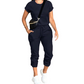 👚 50% RABATT NU!🌿 Bekvämt Tracksuit för Damer – Tvådelat Set med Fickor & Justerbar Dragsko – Andningsbart Polyester Loungewear i 8 Färger 🏃‍♀️