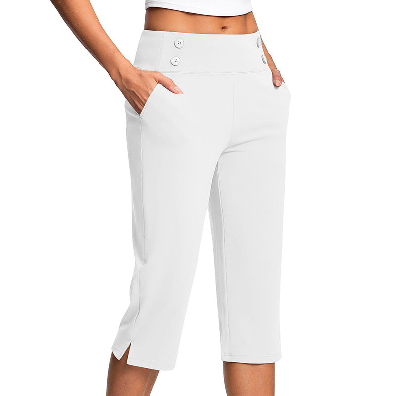 🧘‍♀️ 50% RABATT NU!✨ Eleganta Yogabyxor med Formande Effekt – Magstöd & Djupa Fickor – Träning & Lifestyle 🔥