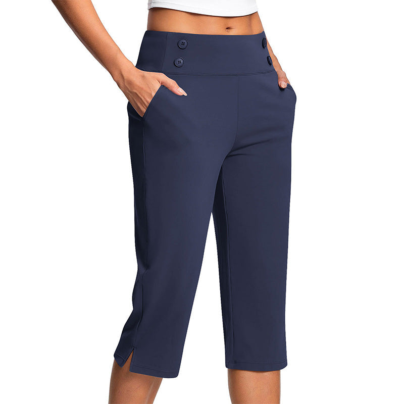 🧘‍♀️ 50% RABATT NU!✨ Eleganta Yogabyxor med Formande Effekt – Magstöd & Djupa Fickor – Träning & Lifestyle 🔥