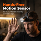 🏃‍♂️ Uppladdningsbar pannlampa med rörelsesensor – vifta handen för att tända/släcka, zoomfunktion & perfekt för löpning, cykling & friluftsliv 🌲
