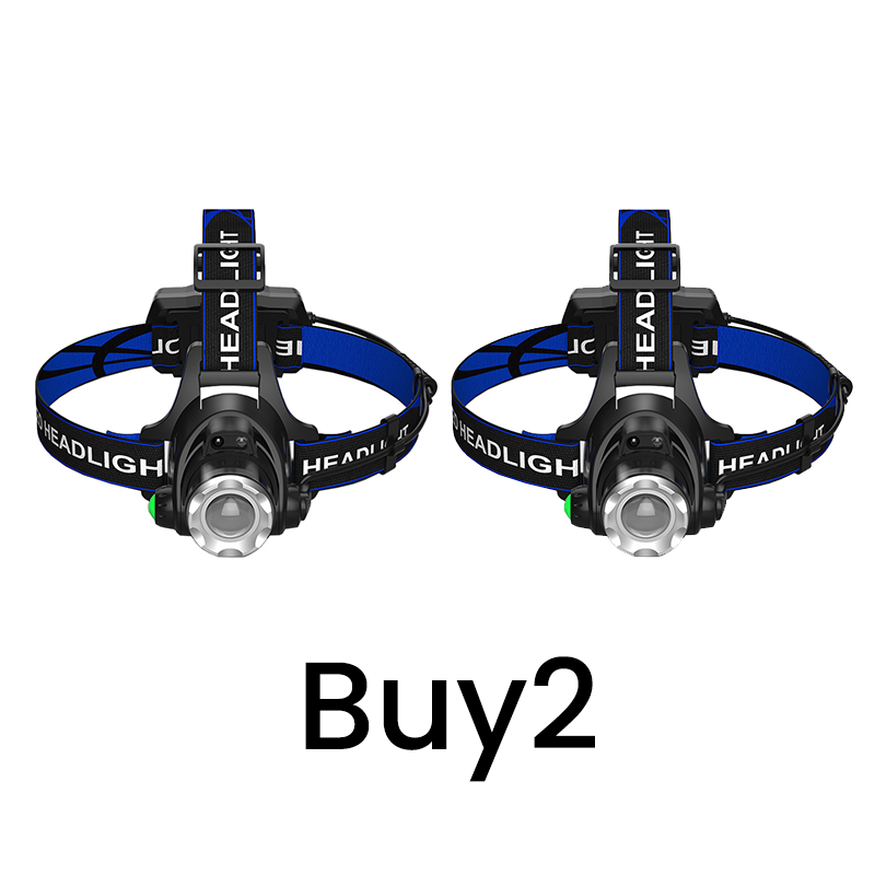 🏃‍♂️ Uppladdningsbar pannlampa med rörelsesensor – vifta handen för att tända/släcka, zoomfunktion & perfekt för löpning, cykling & friluftsliv 🌲