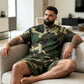 Herr Kamouflagetryckt T-shirt & Shorts Set