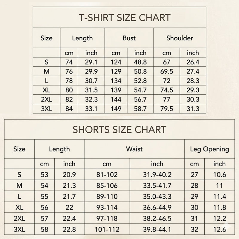 Herr Kamouflagetryckt T-shirt & Shorts Set