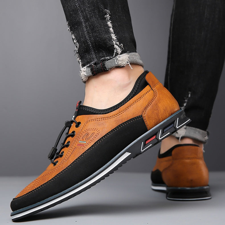 👞 50% RABATT NU! ✨ Herr Klassiska och Stiliga Läderskor – Tidlös Design, Premiumkvalitet & Bekväm Passform – Från Styrelserum till Bar 🏛️