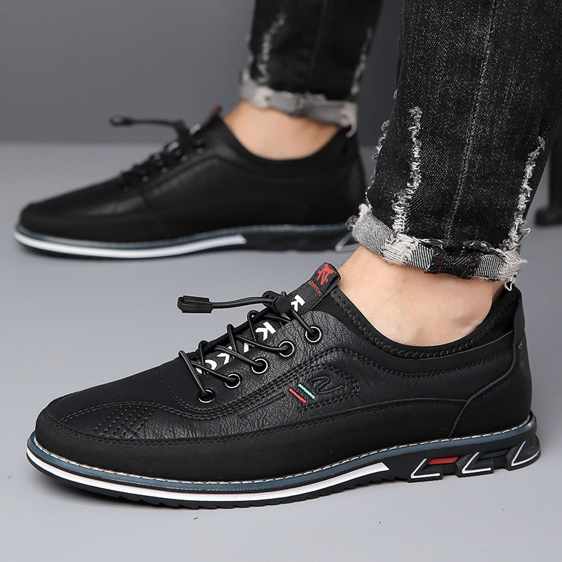 👞 50% RABATT NU! ✨ Herr Klassiska och Stiliga Läderskor – Tidlös Design, Premiumkvalitet & Bekväm Passform – Från Styrelserum till Bar 🏛️